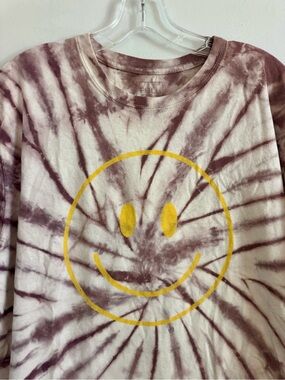 Full Tilt Smiley tee shirt M purple tie dye